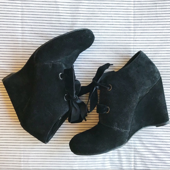 born wedge booties